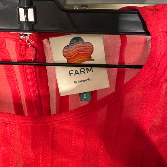 Farm Rio Red Blouse S New - Picture 7 of 9